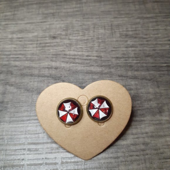 Resident Evil Umbrella Corporation Earrings - Picture 1 of 3